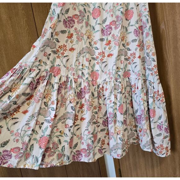 Ophelia & Indigo Floral Block Print Midi Dress - Picture 7 of 12